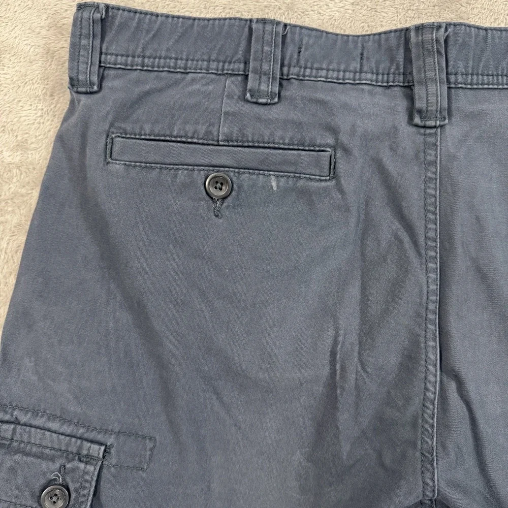 St Johns Bay Shorts Mens 38 Blue Comfort Stretch Cargo Trail Utility 9.5